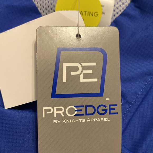 Pro Edge by Knights Apparel Men’s Jayhawks Button Down Short Sleeve Shirt - Picture 8 of 9